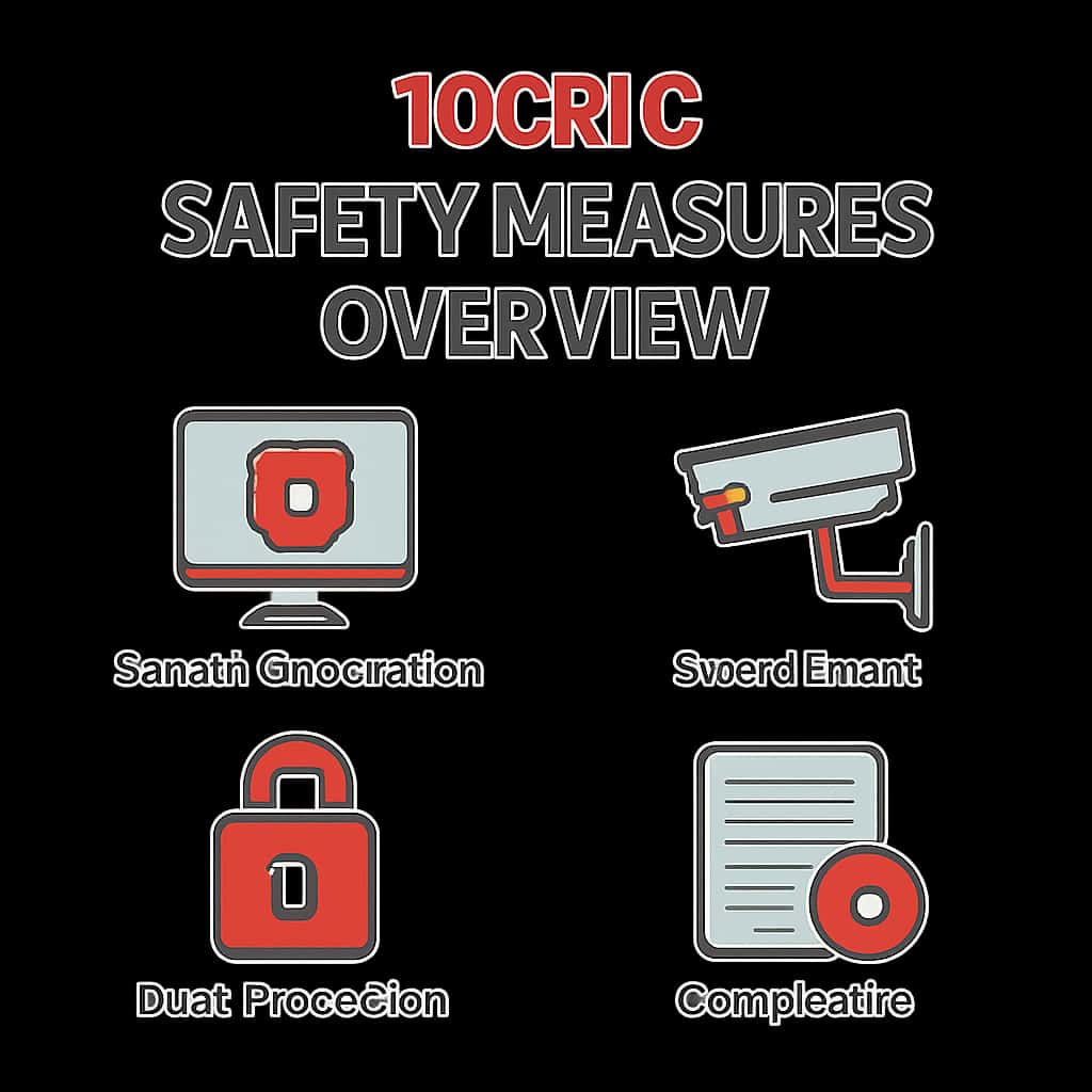 Illustration explaining the safety measures in place at 10Cric.