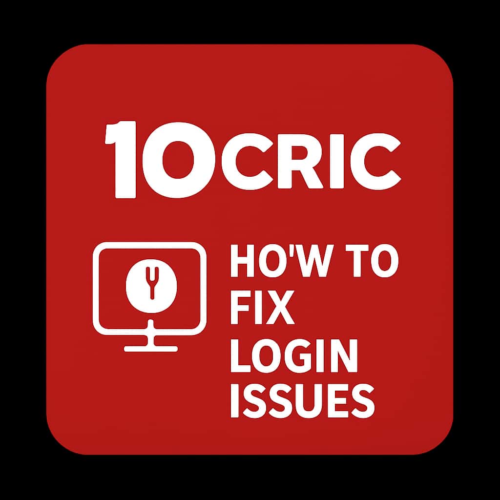 A professional badge indicating assistance for login issues on 10Cric.