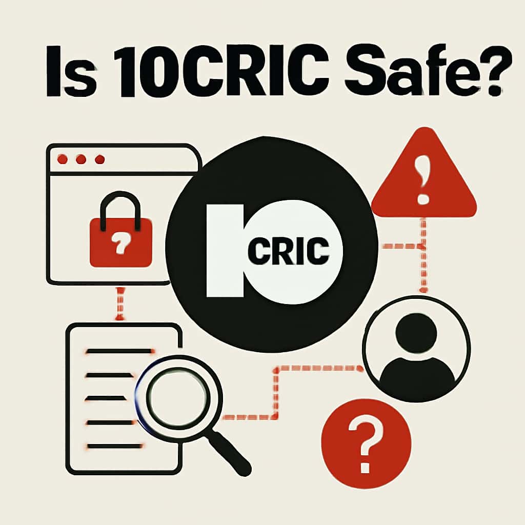 Illustration highlighting 10Cric's safety features.