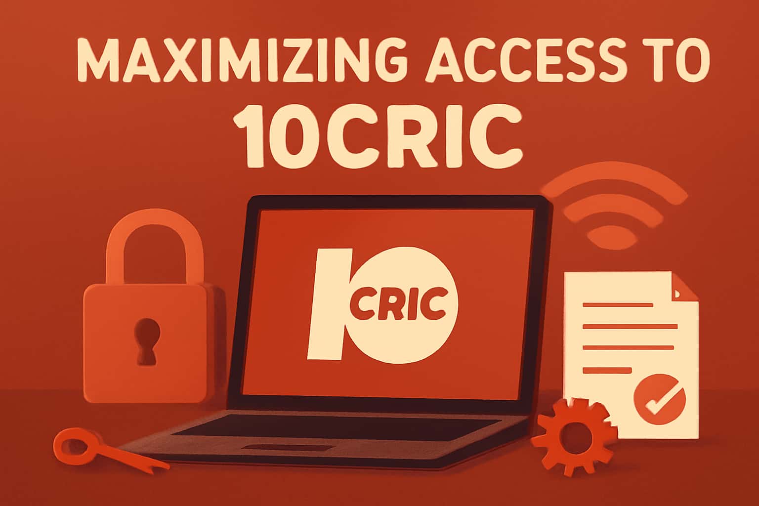 An illustration depicting the concept of maximizing access to 10Cric in a high-tech setting.