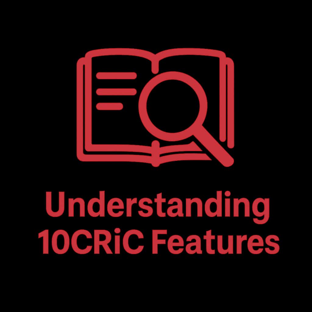 A badge illustrating key features of 10Cric.